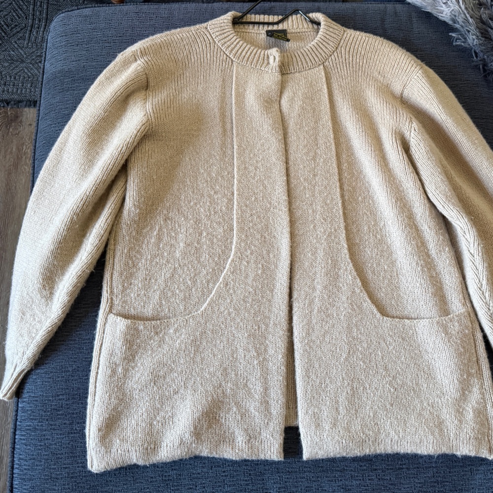 Alpaca single button Cardigan Sweater